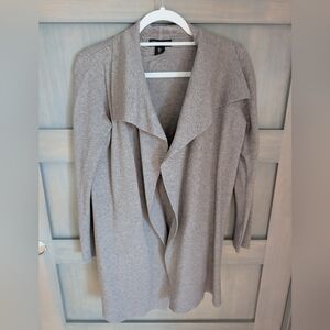 Women's Rachel Zoe SMALL Sweater Top Cardigan Long Sleeve Knit Open Brown